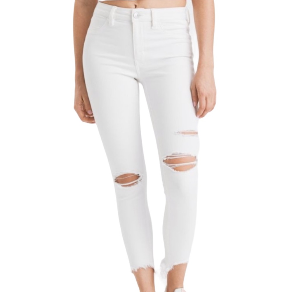American Eagle White Skinny Jeans